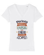 Parintii perfecti Tricou mânecă scurtă guler V Damă Evoker