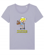 Desene animate Tricou mânecă scurtă guler larg fitted Damă Expresser