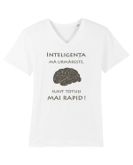 Inteligența mă urmărește Tricou mânecă scurtă guler V Bărbat Presenter