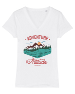 Adventure is an attitude Tricou mânecă scurtă guler V Damă Evoker