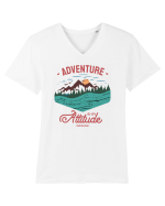 Adventure is an attitude Tricou mânecă scurtă guler V Bărbat Presenter