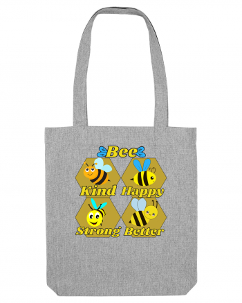 Bee Pun Heather Grey