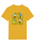 Bee Pun Tricou mânecă scurtă Unisex Rocker
