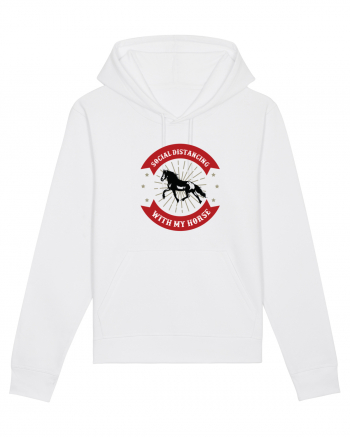 Social Distancing Horse White
