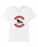 Social Distancing Horse Tricou mânecă scurtă guler V Bărbat Presenter