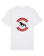 Social Distancing Horse Tricou mânecă scurtă Unisex Rocker