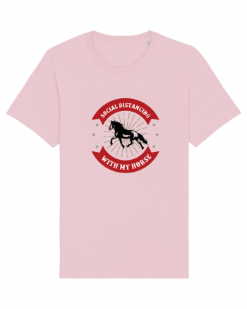 Social Distancing Horse Cotton Pink
