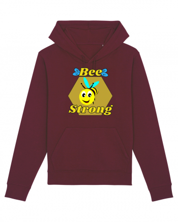 Bee Pun.Bee Strong Burgundy