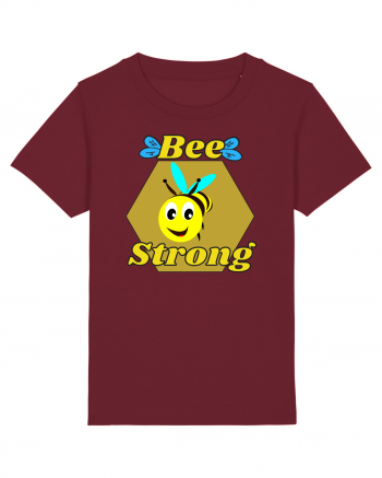 Bee Pun.Bee Strong Burgundy