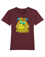 Bee Pun.Bee Strong Tricou mânecă scurtă guler V Bărbat Presenter