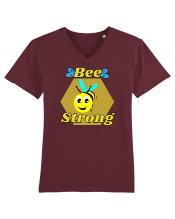 Bee Pun.Bee Strong Burgundy