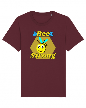 Bee Pun.Bee Strong Burgundy