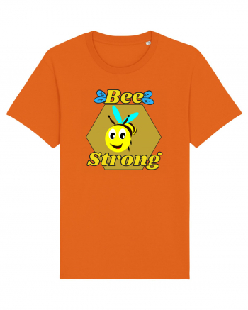 Bee Pun.Bee Strong Bright Orange