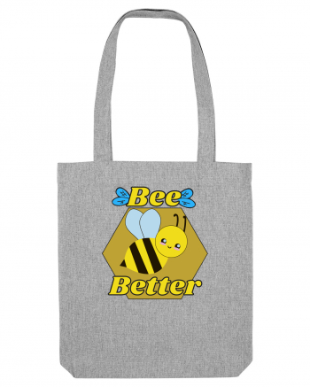 Bee Pun Heather Grey