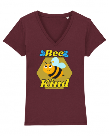 Bee Pun.Bee Kind Burgundy