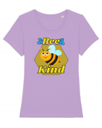Bee Pun.Bee Kind Tricou mânecă scurtă guler larg fitted Damă Expresser