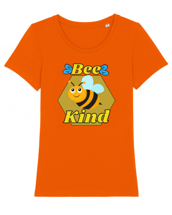 Bee Pun.Bee Kind Bright Orange