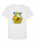 Bee Pun.Bee Kind Tricou mânecă scurtă guler larg Bărbat Skater