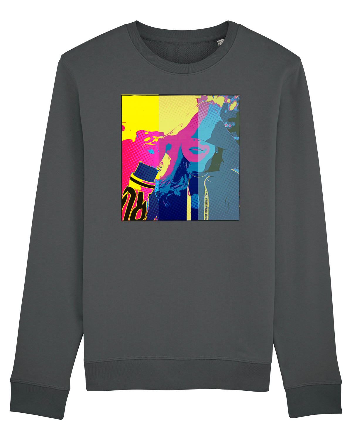 Bluză mânecă lungă Unisex Rise Anthracite