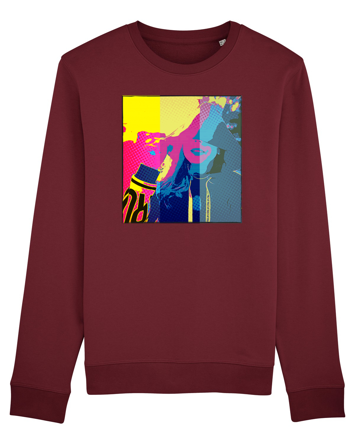 Bluză mânecă lungă Unisex Rise Burgundy