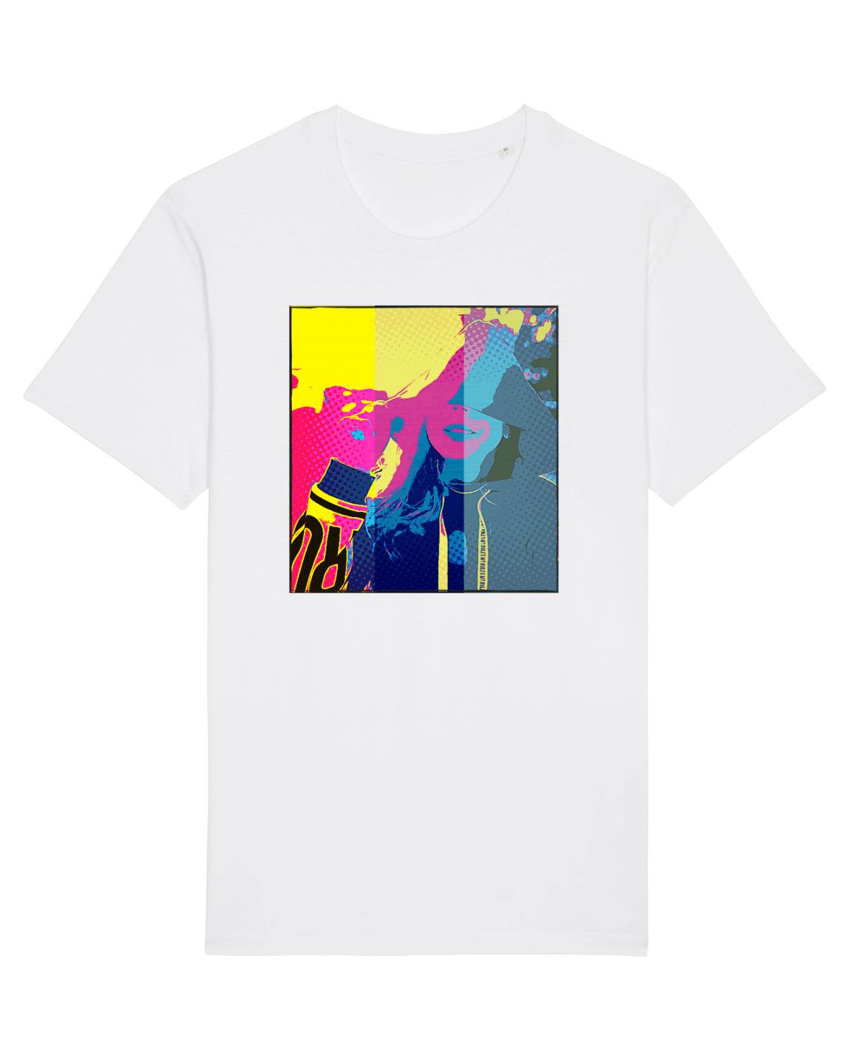 Tricou mânecă scurtă Unisex Rocker White