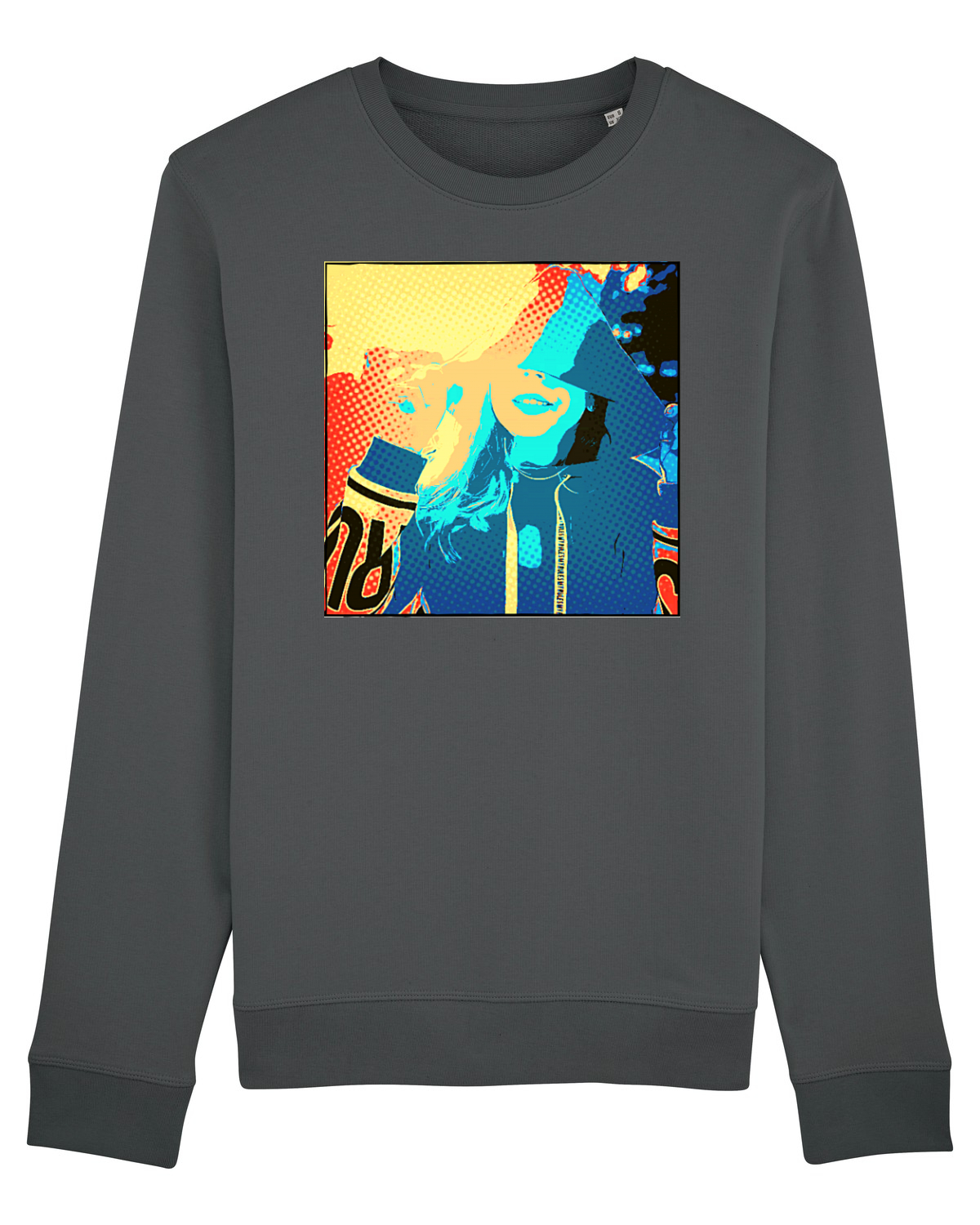 Bluză mânecă lungă Unisex Rise Anthracite