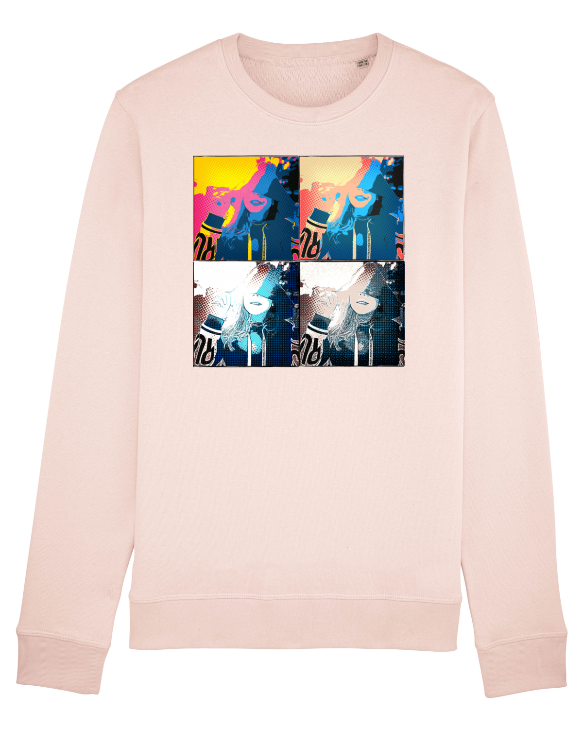 Bluză mânecă lungă Unisex Rise Candy Pink