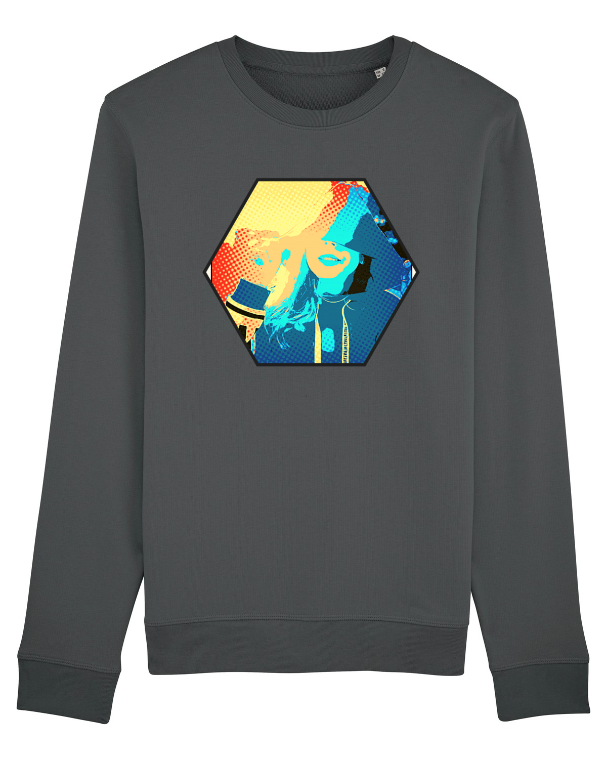Bluză mânecă lungă Unisex Rise Anthracite