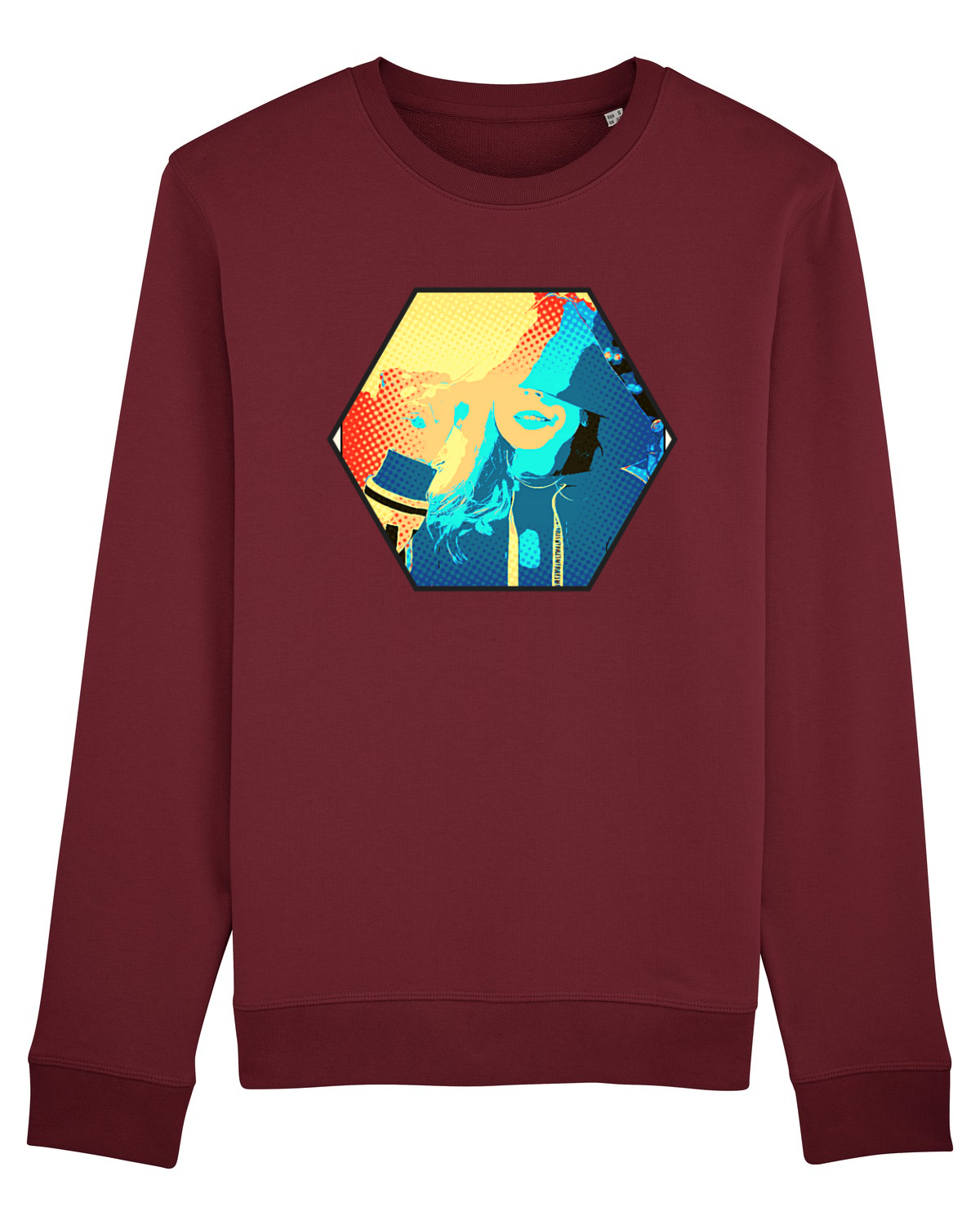 Bluză mânecă lungă Unisex Rise Burgundy