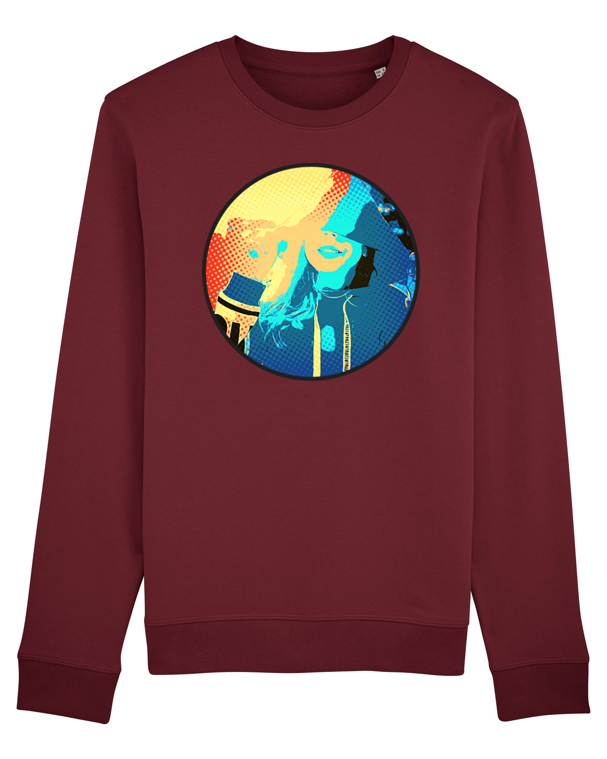Bluză mânecă lungă Unisex Rise Burgundy