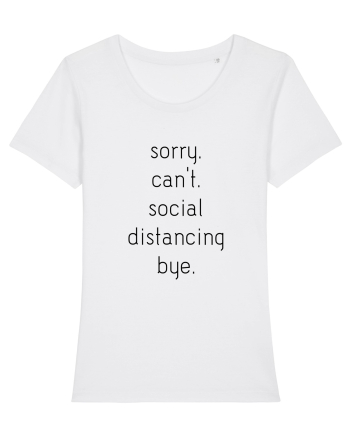 Social Distance Bye White