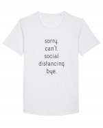 Social Distance Bye Tricou mânecă scurtă guler larg Bărbat Skater