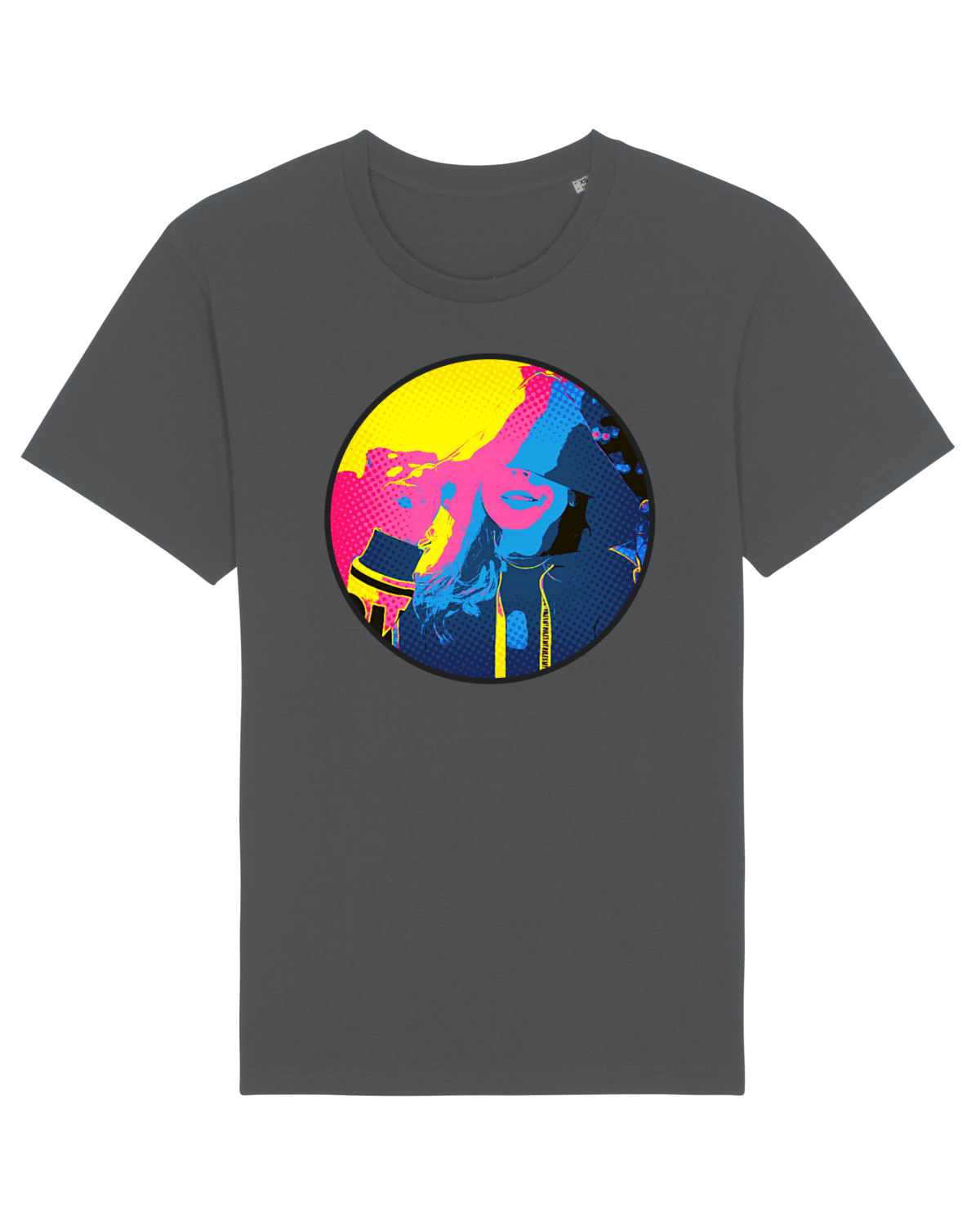 Tricou mânecă scurtă Unisex Rocker Anthracite