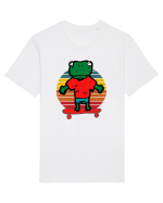 Broasca Pe Skateboard Tricou mânecă scurtă Unisex Rocker