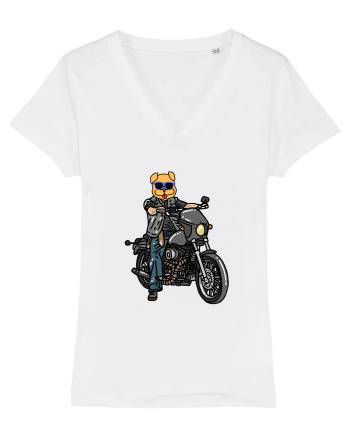 Amuzant Pentru Motociclisti Si Iubitori De Caini White