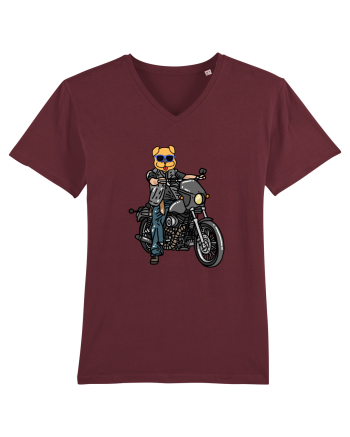 Amuzant Pentru Motociclisti Si Iubitori De Caini Burgundy