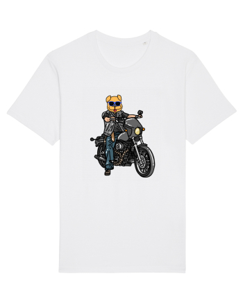 Amuzant Pentru Motociclisti Si Iubitori De Caini White