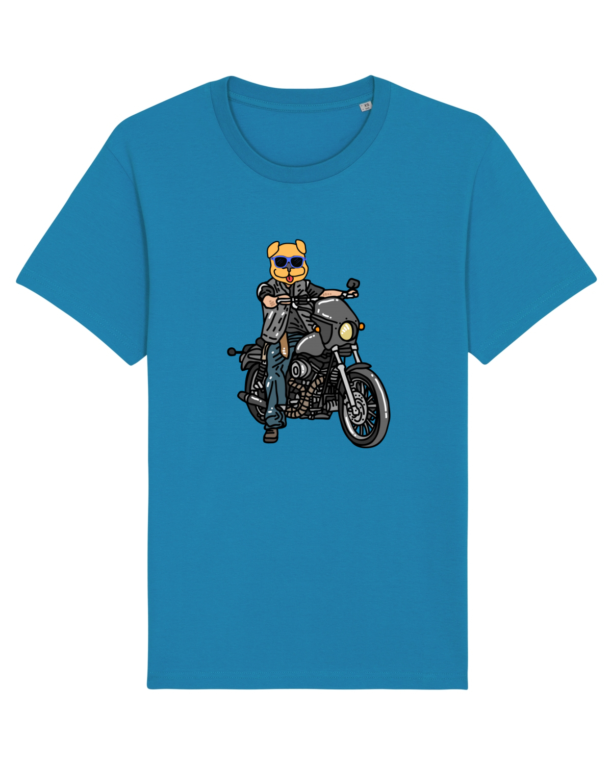 Tricou mânecă scurtă Unisex Rocker Azur