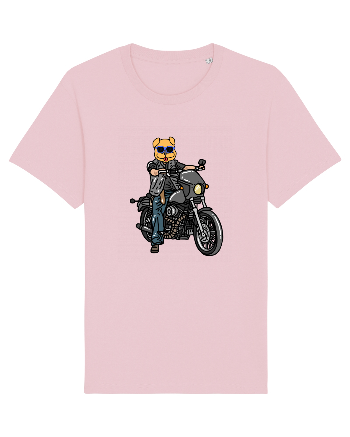 Tricou mânecă scurtă Unisex Rocker Cotton Pink