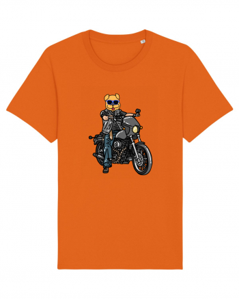 Amuzant Pentru Motociclisti Si Iubitori De Caini Bright Orange