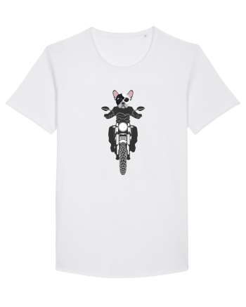 Amuzant Pentru Motociclisti Si Iubitori De Caini White