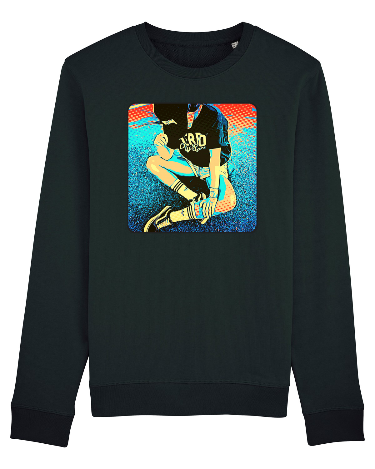 Bluză mânecă lungă Unisex Rise Black