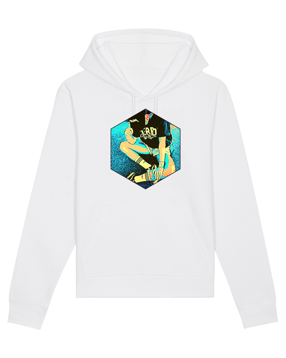 Hanorac Unisex Drummer White