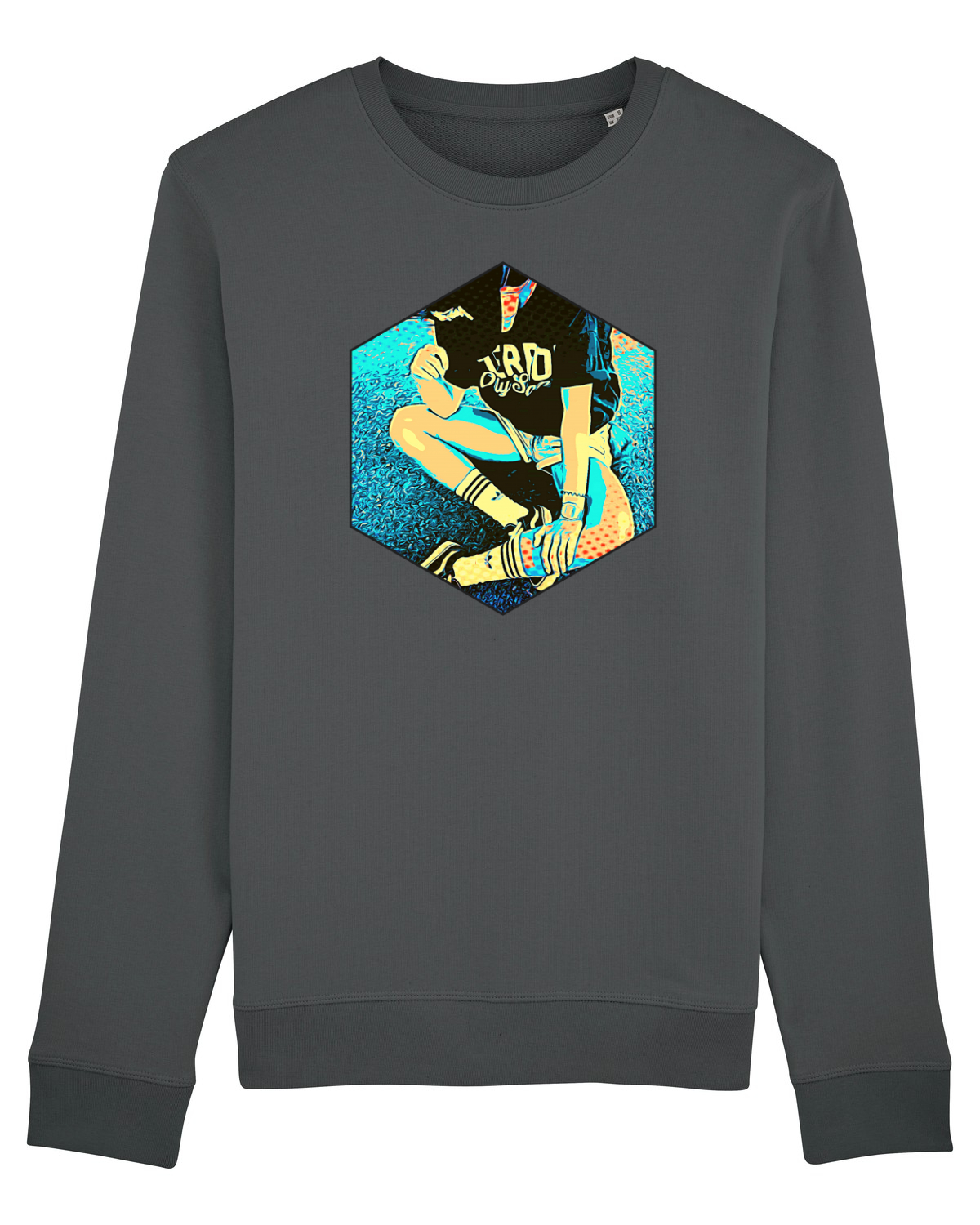 Bluză mânecă lungă Unisex Rise Anthracite