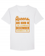 Queens Are Born In December  Tricou mânecă scurtă guler larg Bărbat Skater