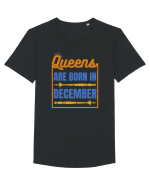 Queens Are Born In December  Tricou mânecă scurtă guler larg Bărbat Skater