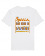 Queens Are Born In December  Tricou mânecă scurtă Unisex Rocker