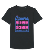 Queens Are Born In December  Tricou mânecă scurtă guler larg Bărbat Skater