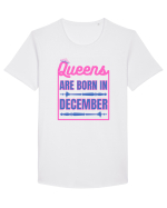 Queens Are Born In December  Tricou mânecă scurtă guler larg Bărbat Skater