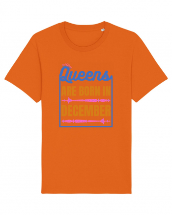Queens Are Born In December  Bright Orange